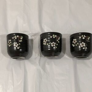 Asian tea cups set of 3